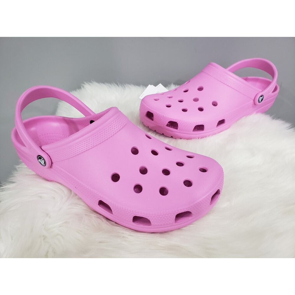 NEW MEN'S SIZE 13 Crocs Adult Classic Clog Pink 10001-6SW Solid